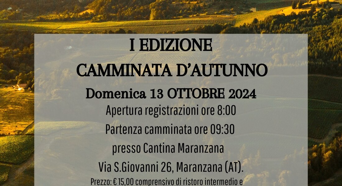 1^ Camminata d'Autunno - Maranzana