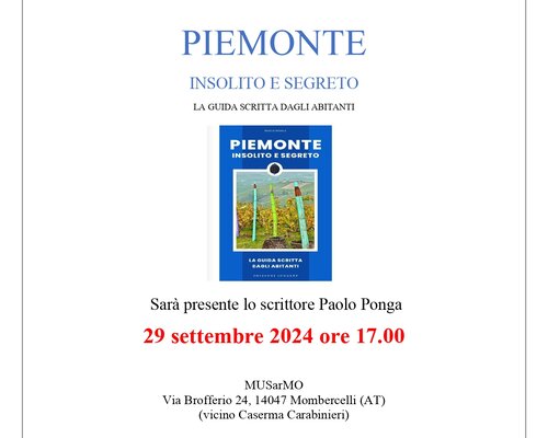 Presentazione "Piemonte Insolito e segreto" - Mombercelli (AT)