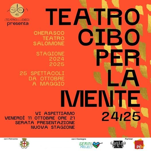 Stagione Teatrale 2024/25 - Cherasco