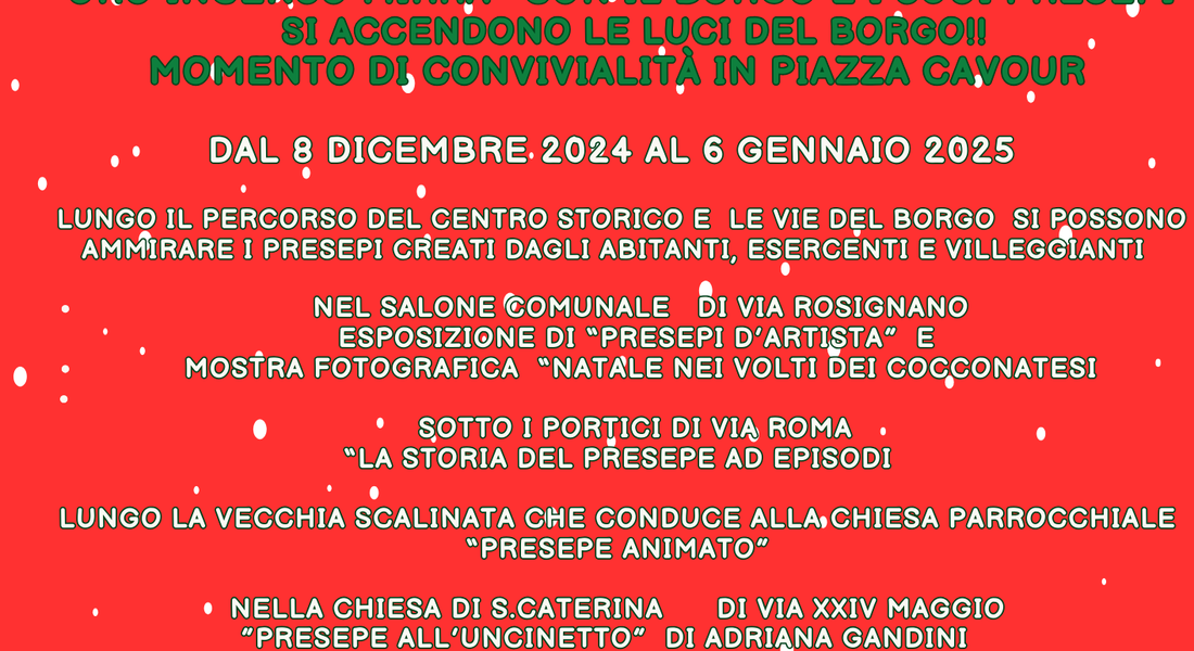 Inaugurazione "Il Borgo e i suoi presepi" - Cocconato