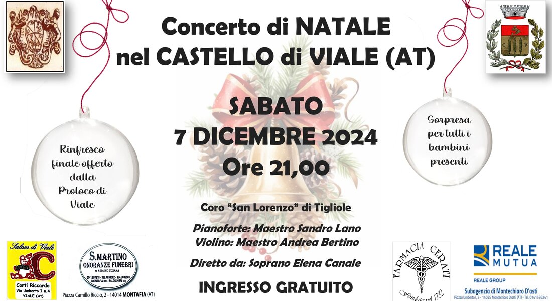 Concerto di Natale nel Castello - Viale (AT)