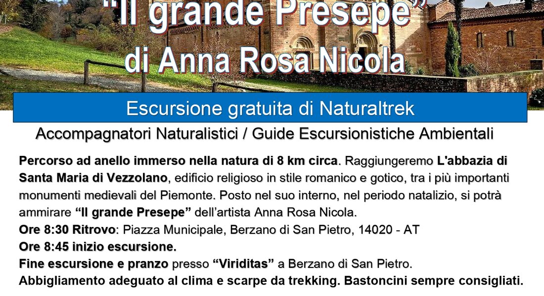 Camminata "Il grande presepe" di Annarosa Nicola -  Berzano San Pietro