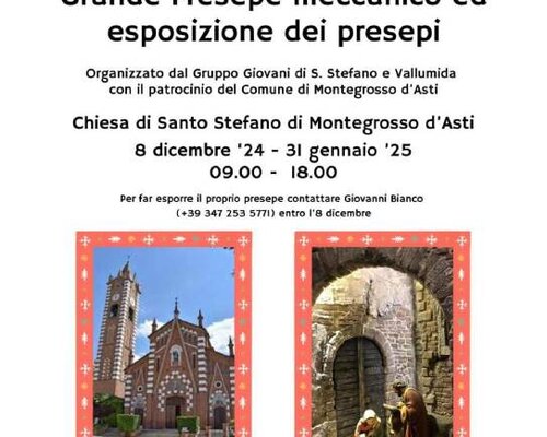 Grande presepe meccanico ed esposizione presepi - Montegrosso d'Asti