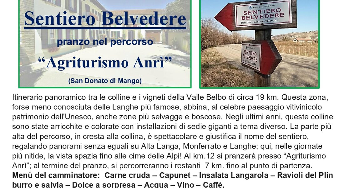 Sentiero del Belvedere - Cossano Belbo